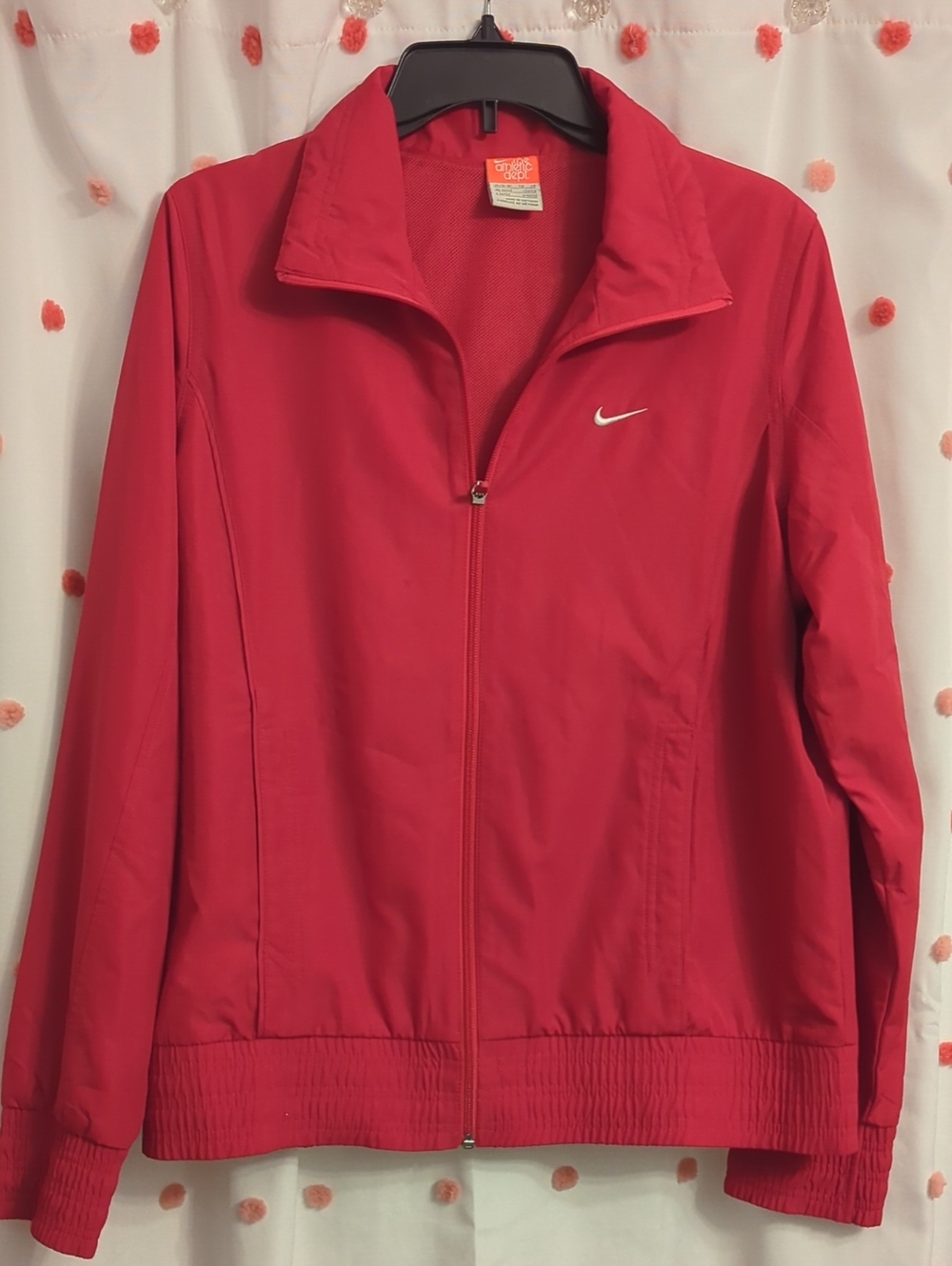 Nike Women’s Bright Red Zip-Front Track Jacket